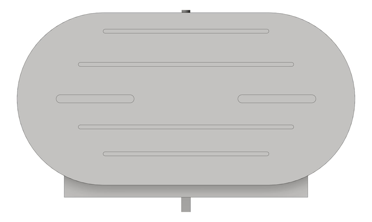 Front Image of ToiletRollHolder SurfaceMount ASIJDMacDonald Jumbo Twin