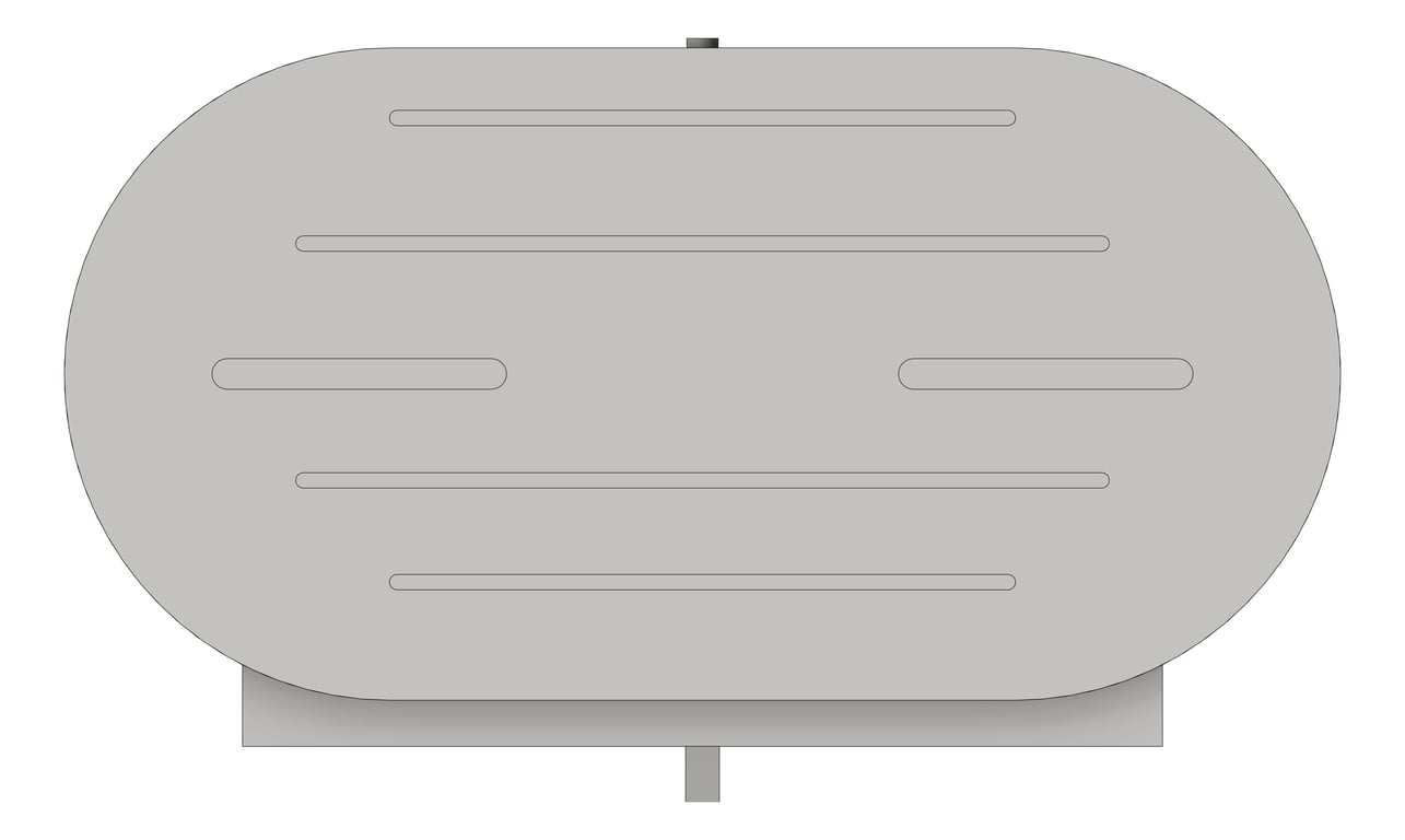 Front Image of ToiletRollHolder SurfaceMount ASIJDMacDonald Jumbo Twin