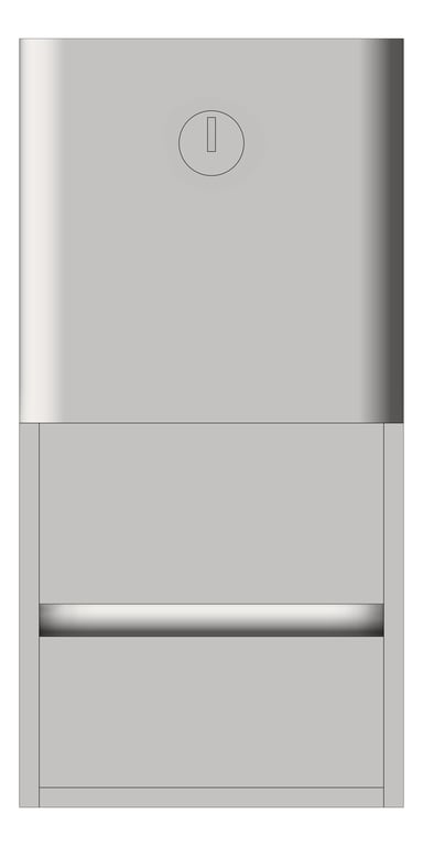 Front Image of ToiletRollHolder SurfaceMount ASIJDMacDonald Roval HideARoll Twin