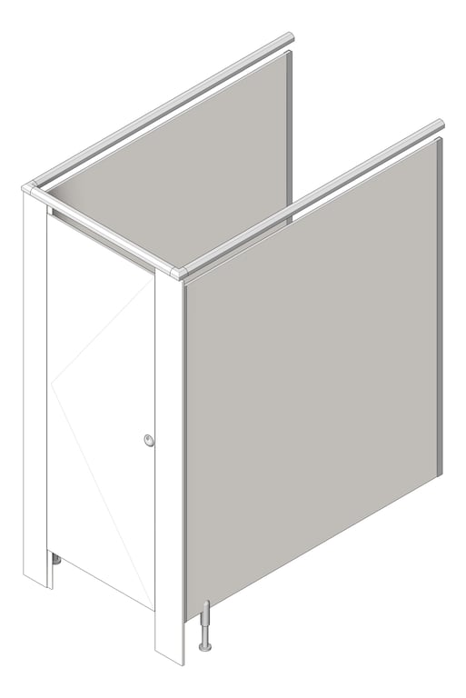 Image of Cubicle FloorMounted ASIJDMacDonald Tranquility TallerDoor