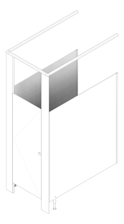 3D Documentation Image of Cubicle FloorToCeilingMounted ASIJDMacDonald Tranquility