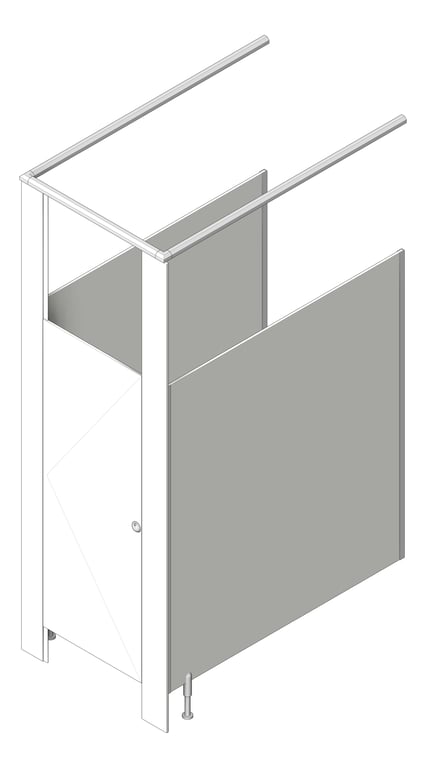 3D Shaded Image of Cubicle FloorToCeilingMounted ASIJDMacDonald Tranquility