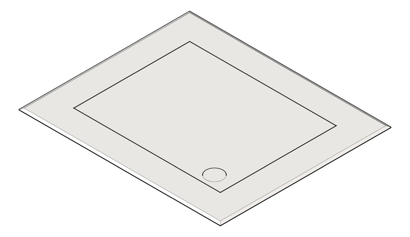3D Shaded Image of WasteBin CounterTop ASIJDMacDonald Traditional
