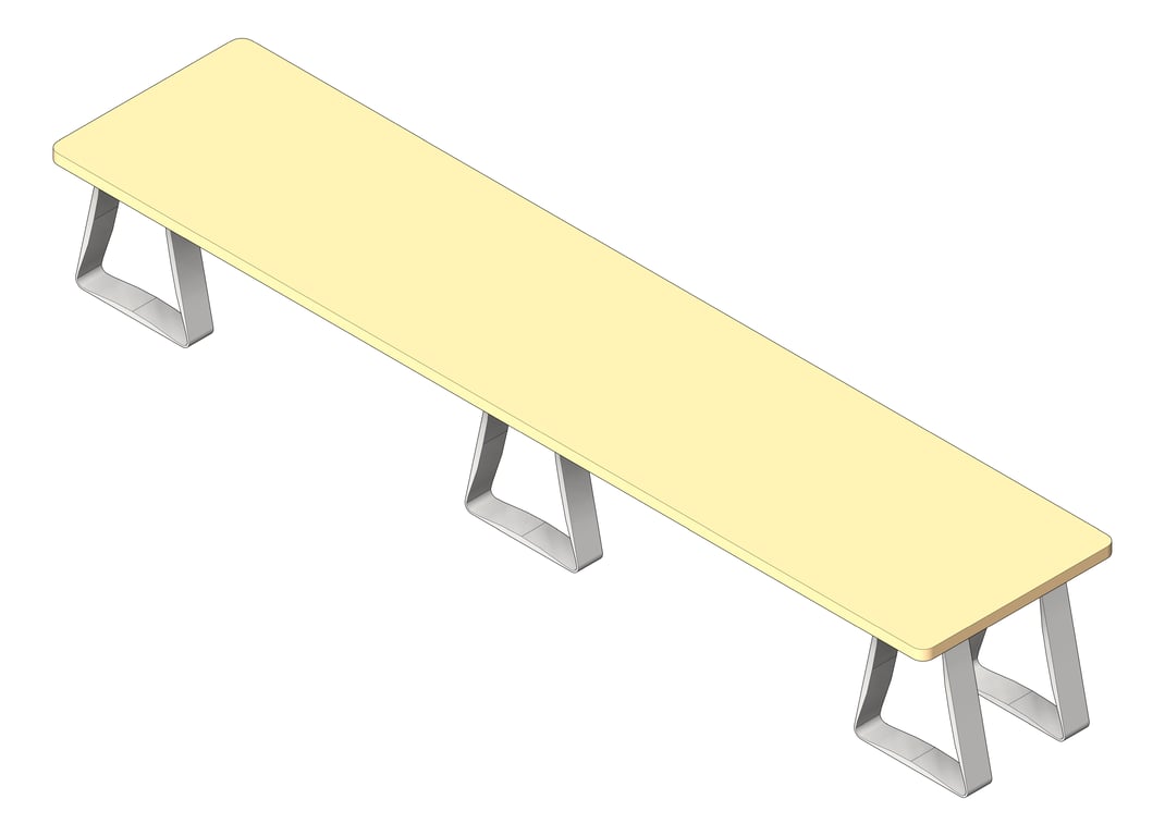 Navigate to Bench FloorMount ASI Hardwood