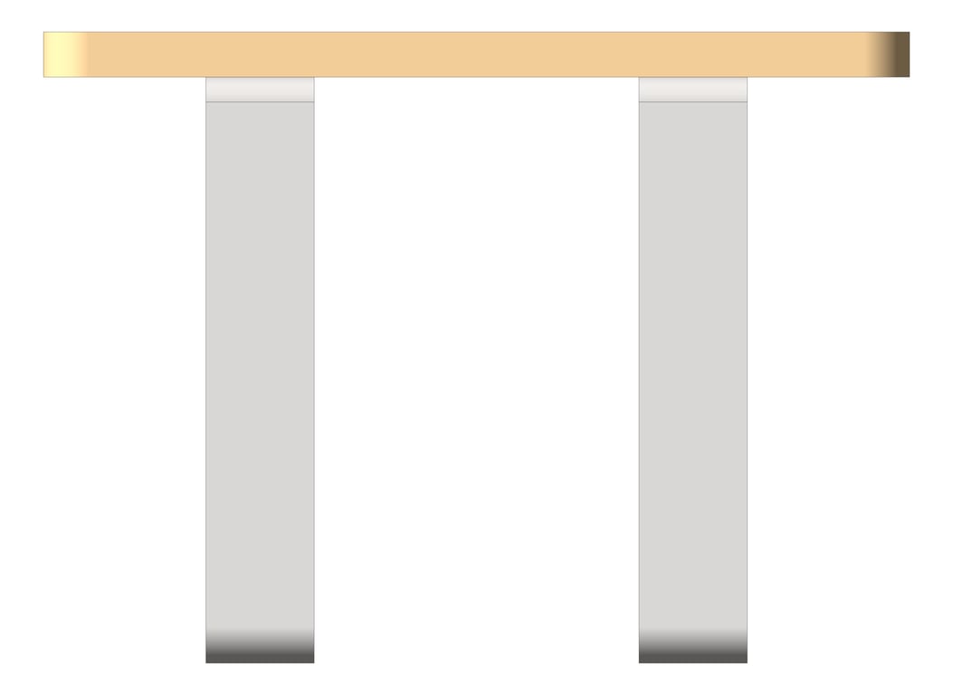 Left Image of Bench FloorMount ASI Hardwood