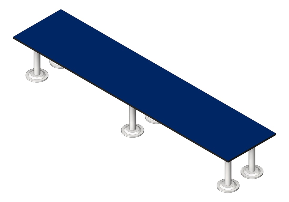 Image of Bench FloorMount ASI Phenolic