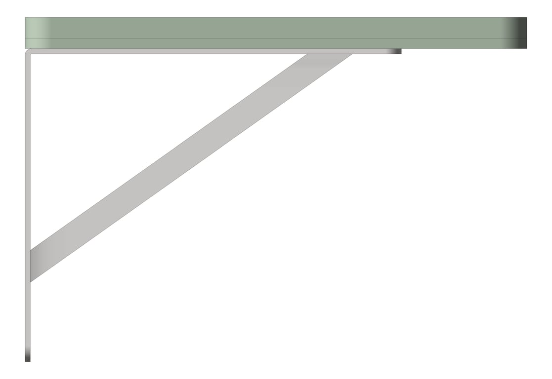 Left Image of Bench WallMount ASI Plastic