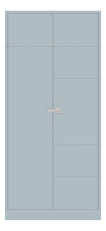 Front Image of Cabinet Metal ASI Combination