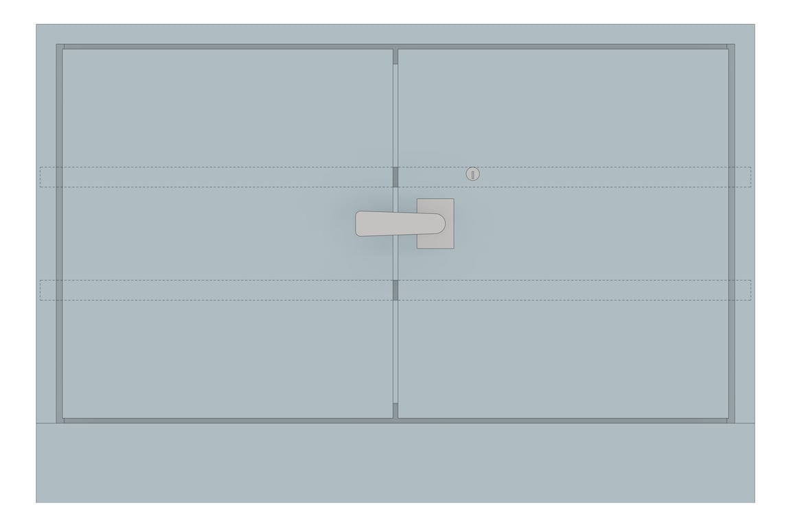 Front Image of Cabinet Metal ASI Economical