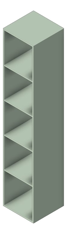 Image of CubbyLocker Plastic ASI FiveTier