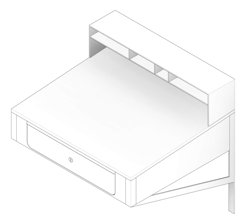 3D Documentation Image of Desk WallMount ASI Foremans