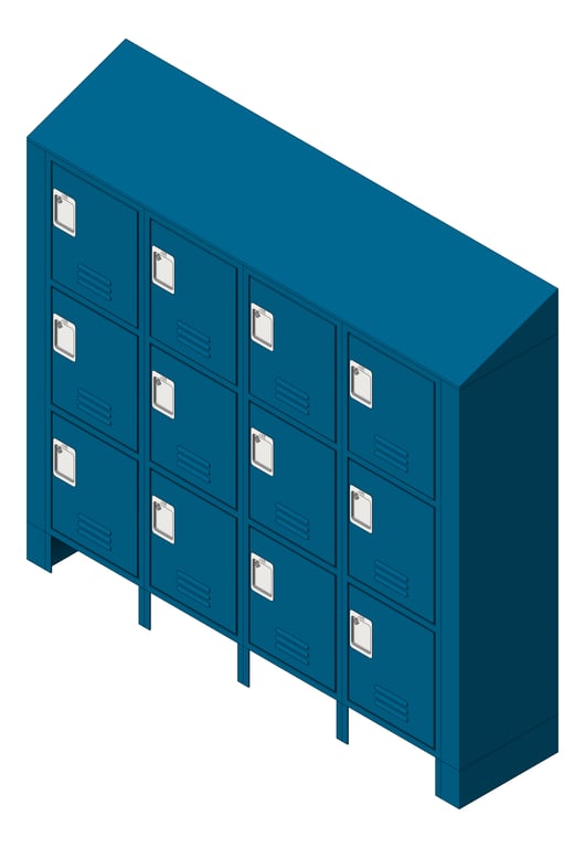 Navigate to LockerArray Metal ASI Traditional