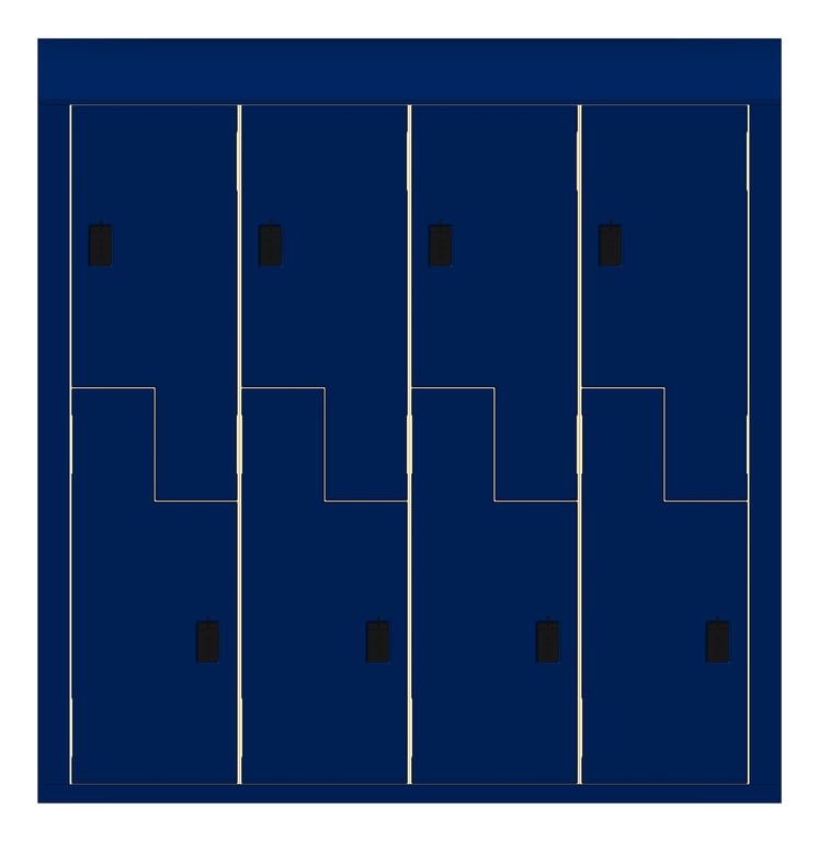 Front Image of LockerArray Phenolic ASI TraditionalPlus