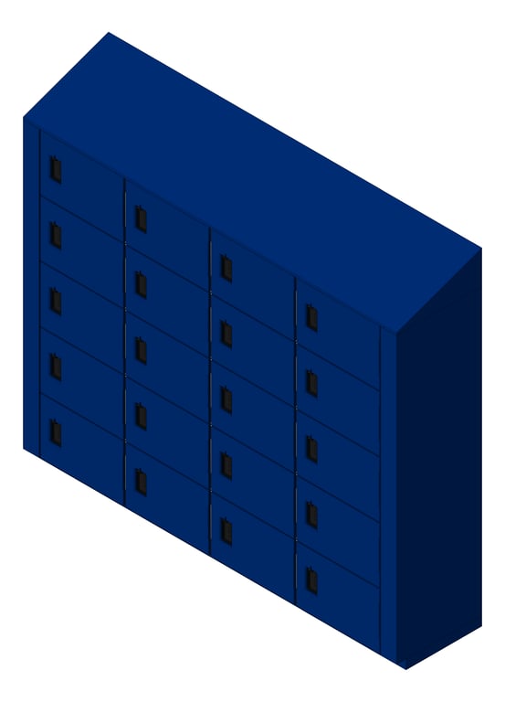 Image of LockerArray Phenolic ASI Traditional