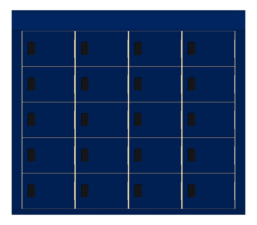 Front Image of LockerArray Phenolic ASI Traditional