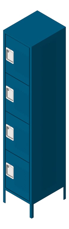 Image of Locker Metal ASI Competitor FourTier