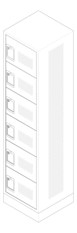 3D Documentation Image of Locker Metal ASI Competitor SixTier