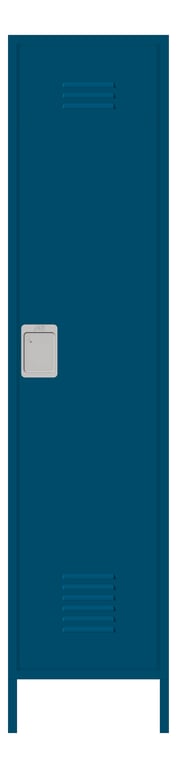 Front Image of Locker Metal ASI TraditionalPlus SingleTier