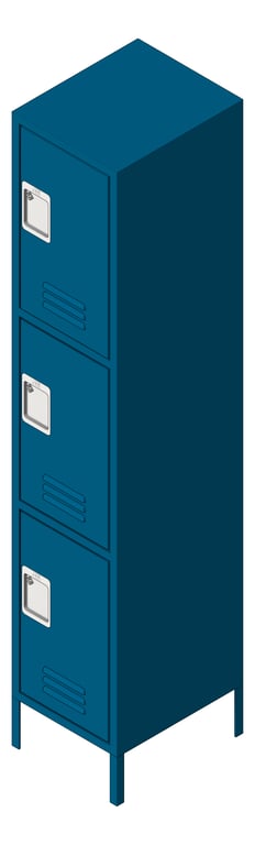 Image of Locker Metal ASI TraditionalPlus TripleTier