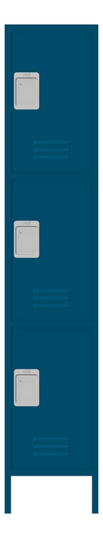 Front Image of Locker Metal ASI TraditionalPlus TripleTier