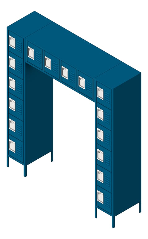 Navigate to Locker Metal ASI Traditional 16Person