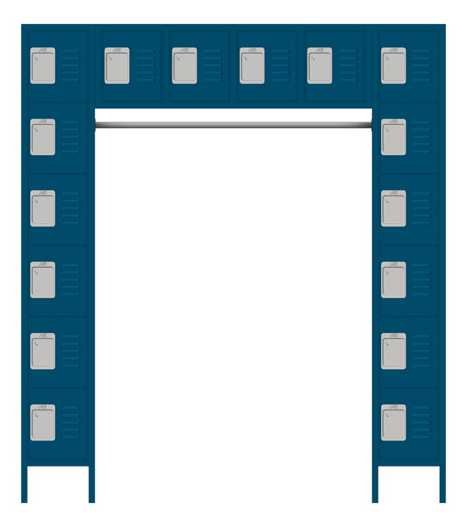 Front Image of Locker Metal ASI Traditional 16Person