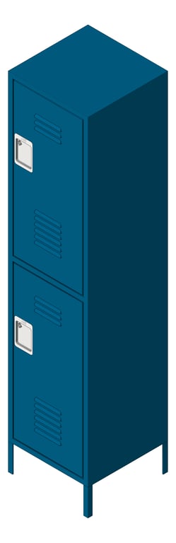 Image of Locker Metal ASI Traditional DoubleTier