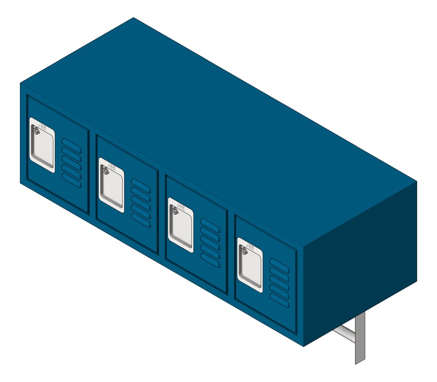 Navigate to Locker Metal ASI Traditional WallMount