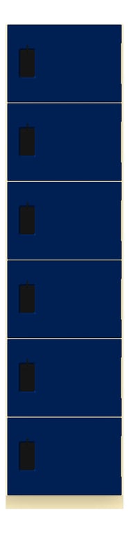 Front Image of Locker Phenolic ASI TraditionalPlus SixTier