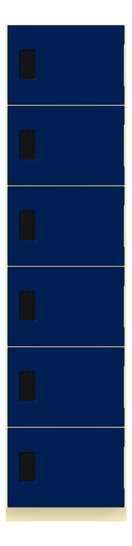 Front Image of Locker Phenolic ASI Traditional SixTier