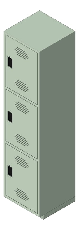 Image of Locker Plastic ASI TraditionalPlus TripleTier