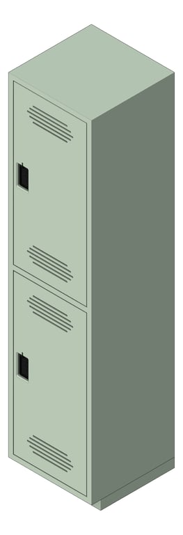 Image of Locker Plastic ASI Traditional DoubleTier