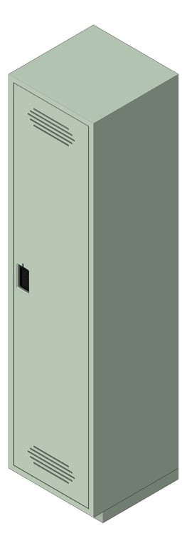 Image of Locker Plastic ASI Traditional SingleTier