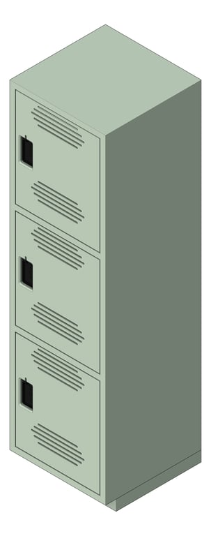 Image of Locker Plastic ASI Traditional TripleTier