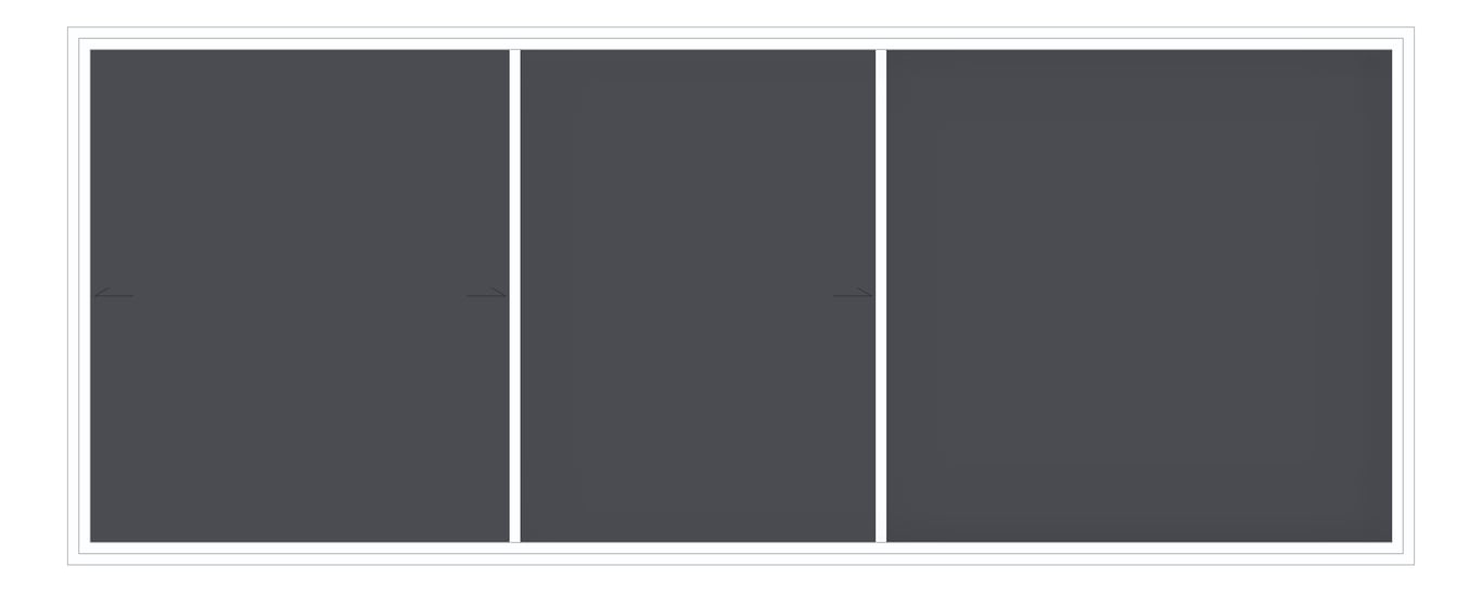 Front Image of Board Bulletin ASI HorizontalSliders Forbo Double