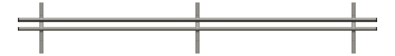 Front Image of CoatRack SurfaceMount ASI StudentLine