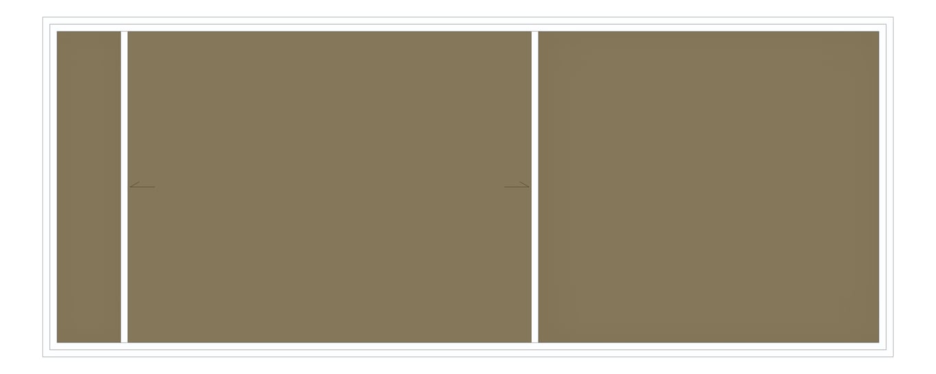 Front Image of Board Tack ASI HorizontalSliders FabricTac Single