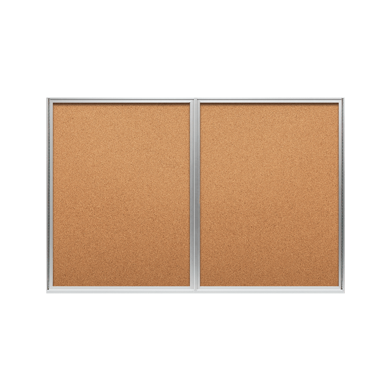 ASI-VisualDisplayProducts_HingedDoor-BulletinDirectory Image of Cabinet WallMount ASI BulletinDirectory HingedDoor