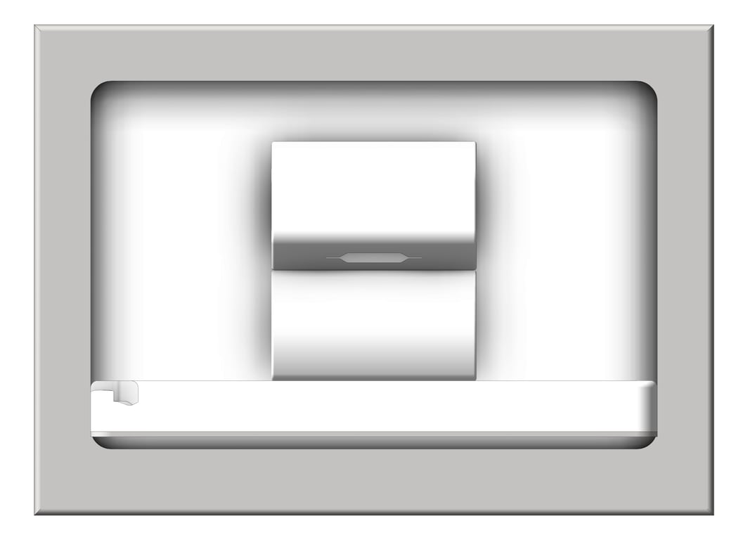 Front Image of BabyChangeStation Recessed ASI Horizontal StainlessSteel ADA