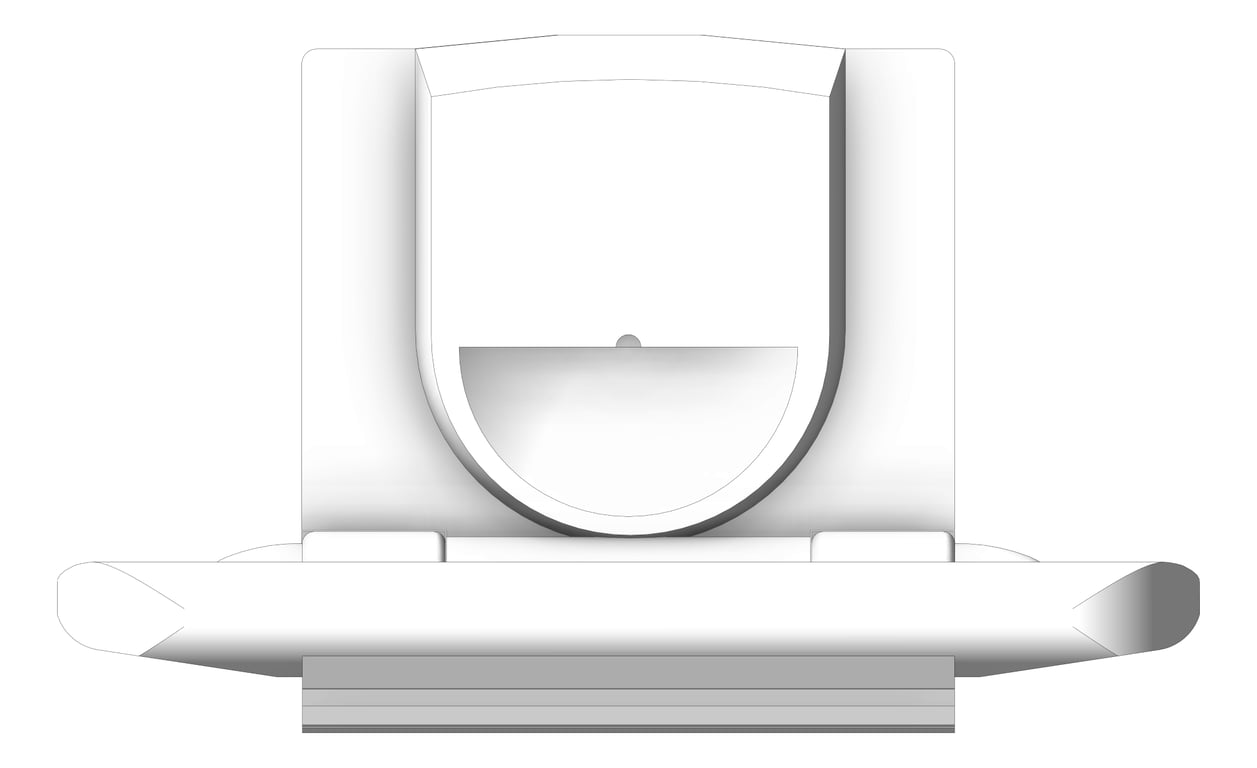 Front Image of BabyChangeStation SurfaceMount ASI Horizontal HDPE