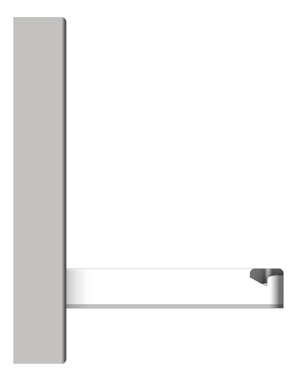 Left Image of BabyChangeStation SurfaceMount ASI Horizontal StainlessSteel ADA