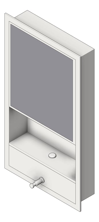 Navigate to Cabinet Recessed ASI Traditional Shelf SoapDispenser TowelDispenser