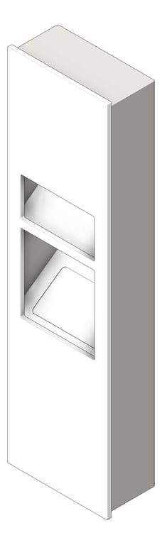 Image of CombinationUnit Recessed ASI Piatto PaperDispenser HandDryer 6.8Gal
