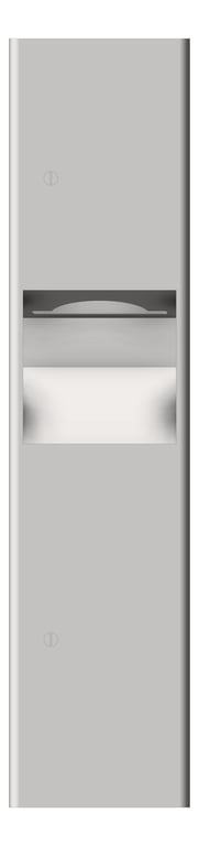 Front Image of CombinationUnit Recessed ASI Profile PaperDispenser 8Gal