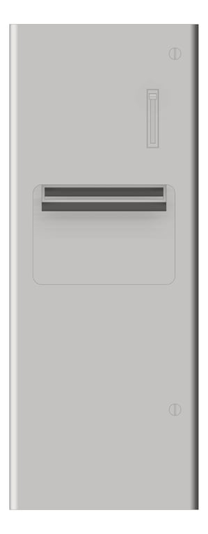 Front Image of CombinationUnit Recessed ASI Profile RollPaperDispenser 10.5Gal