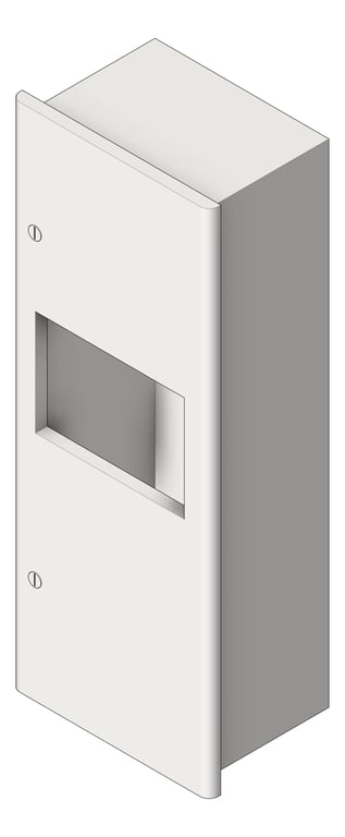 Image of CombinationUnit Recessed ASI Profile RollPaperDispenser Battery 10Gal