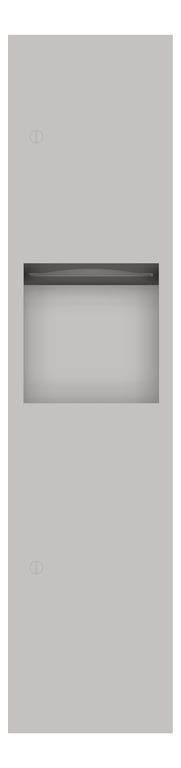 Front Image of CombinationUnit Recessed ASI Simplicity PaperDispenser 4.2Gal