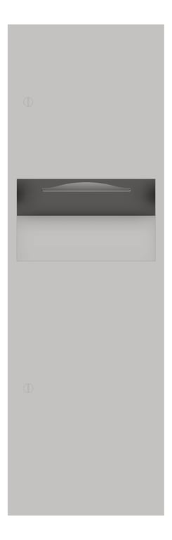 Front Image of CombinationUnit Recessed ASI Simplicity PaperDispenser 9Gal