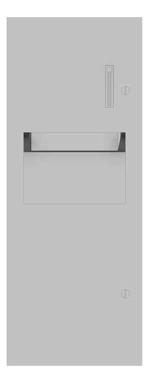 Front Image of CombinationUnit Recessed ASI Simplicity RollPaperDispenser 9.4Gal