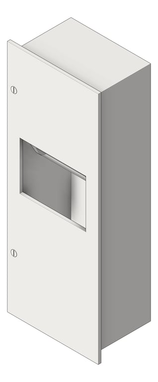 Image of CombinationUnit Recessed ASI Simplicity RollPaperDispenser Battery 9.9Gal